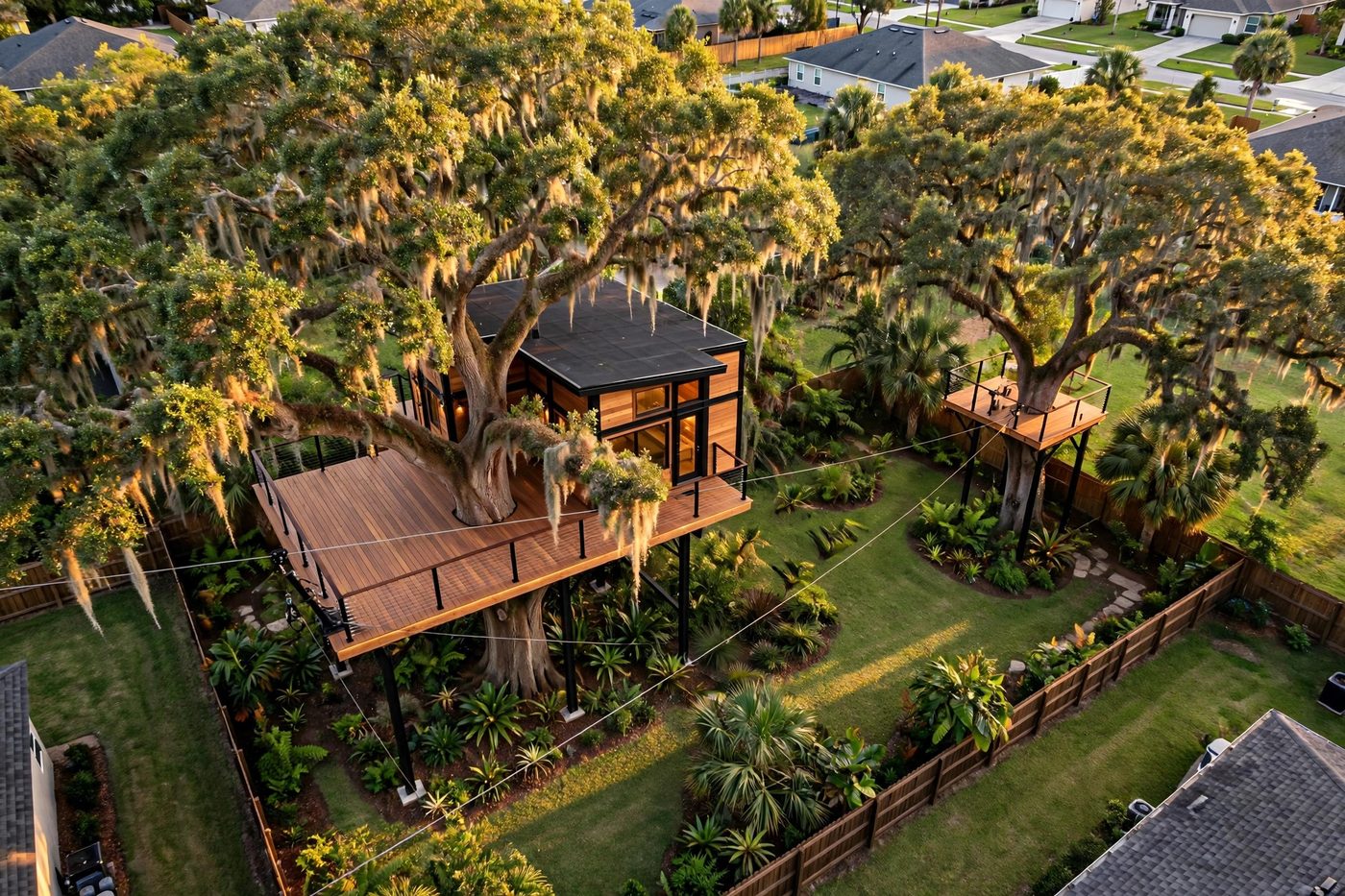 Canopy Flyer from above — Canopy Cabin collection, Rose Homes Luxury Builds