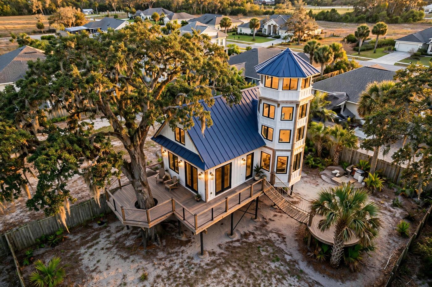 The Lighthouse Gables from above — Coastal Gables collection, Rose Homes Luxury Builds
