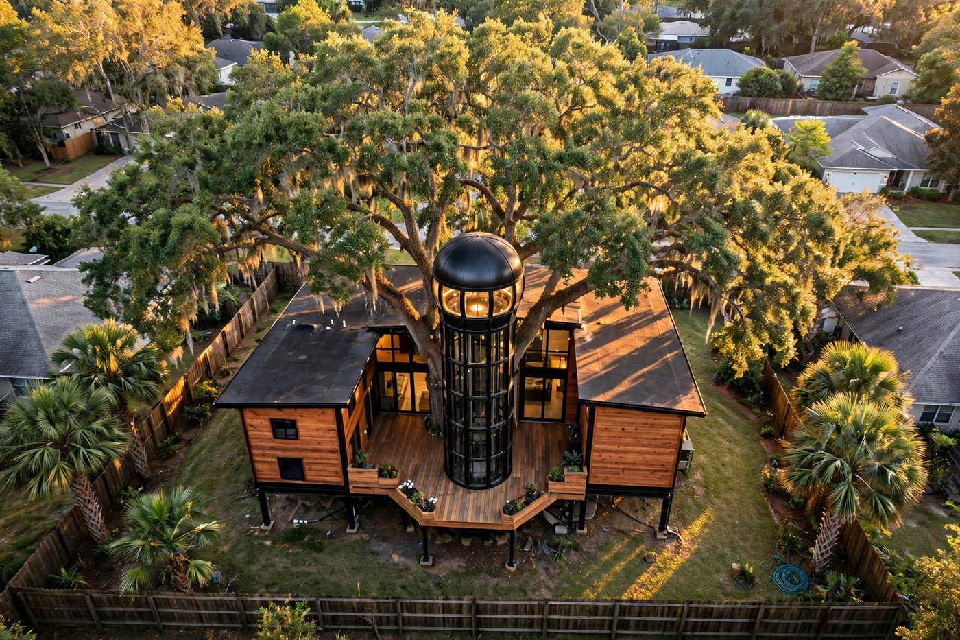 The Crow's Nest from above — Elevator Estate collection, Rose Homes Luxury Builds