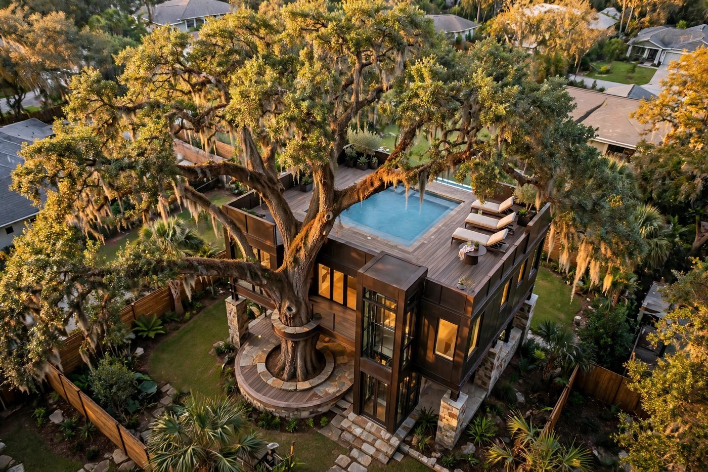 The Summit from above — Elevator Estate collection, Rose Homes Luxury Builds