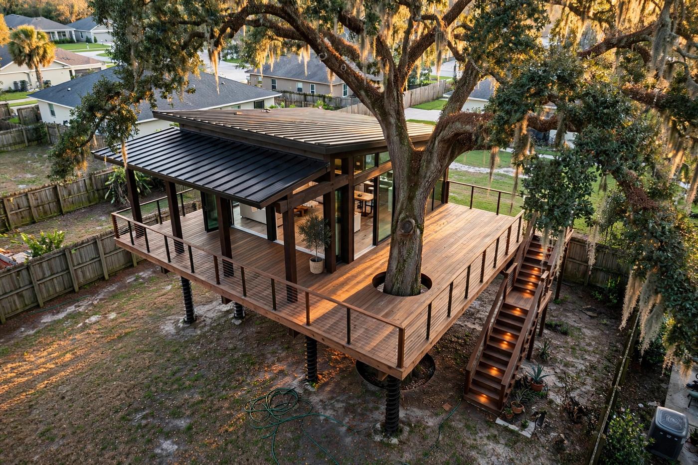 The Pavilion from above — Grand Oak Pavilion collection, Rose Homes Luxury Builds