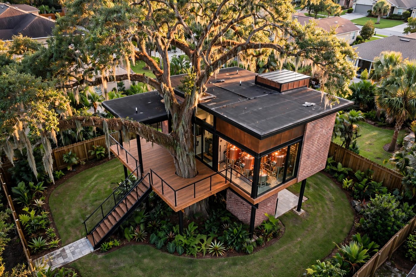 The Brew House from above — Man Cave collection, Rose Homes Luxury Builds