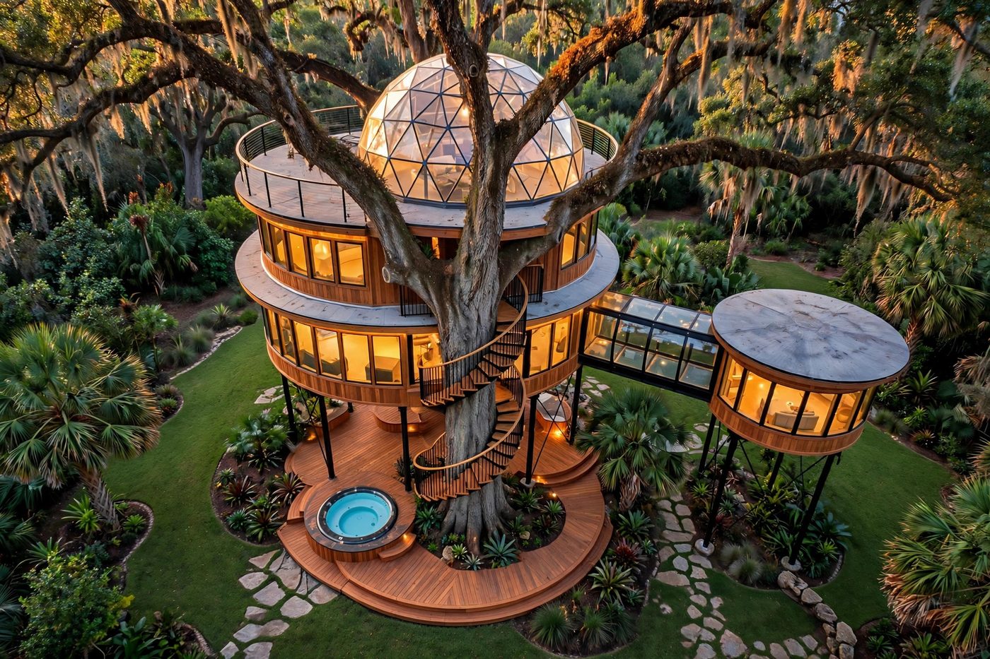 The Canopy Mansion from above — Signature Estate collection, Rose Homes Luxury Builds