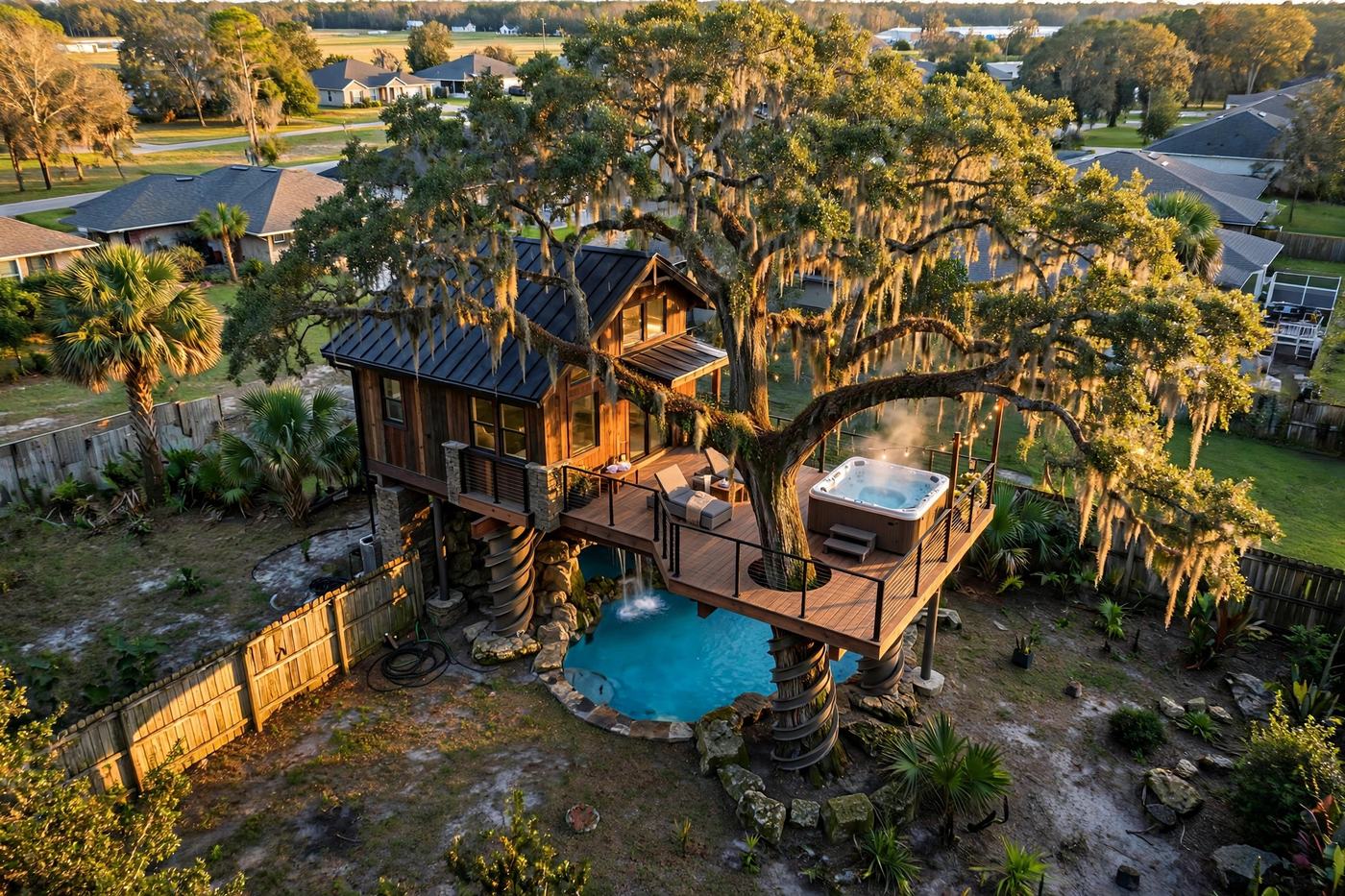 The Grotto from above — Waterfall Estate collection, Rose Homes Luxury Builds