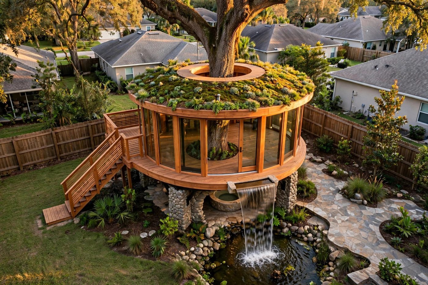The Spillway from above — Waterfall Estate collection, Rose Homes Luxury Builds